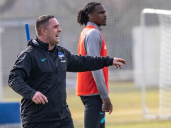 Rückt bei Hertha BSC gleich ins Rampenlicht: Mark Fotheringham. Rückt bei Hertha BSC gleich ins Rampenlicht: Mark Fotheringham.