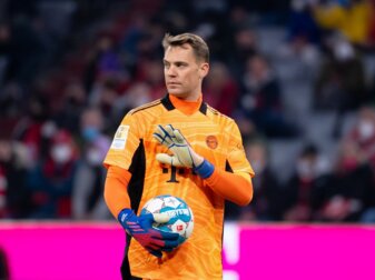 Feierte gegen Union Berlin seinen 311. Bundesliga-Sieg: Bayern-Keeper Manuel Neuer. Feierte gegen Union Berlin seinen 311. Bundesliga-Sieg: Bayern-Keeper Manuel Neuer.