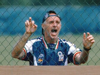 Trainer Arrigo Sacchi führte die Squadra Azzurra 1994 ins WM-Finale. Trainer Arrigo Sacchi führte die Squadra Azzurra 1994 ins WM-Finale.