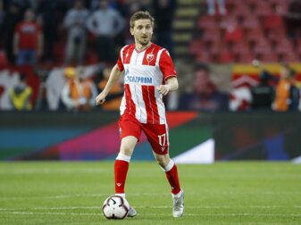 Marin 2019 für Roter Stern Belgrad - für immerhin drei Vereine spielte er Champions League. Foto: Srdjan Stevanovic/Getty Images Marin 2019 für Roter Stern Belgrad - für immerhin drei Vereine spielte er Champions League. Foto: Srdjan Stevanovic/Getty Images