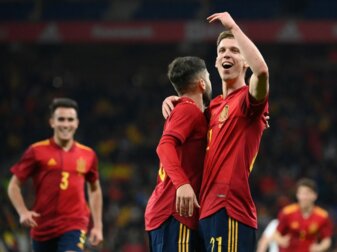 Joker Olmo schießt Spanien zum Sieg gegen Albanien Joker Olmo schießt Spanien zum Sieg gegen Albanien