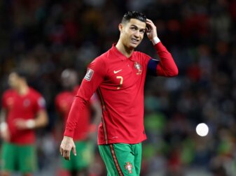 Ist mit Portugal gegen Nordmazedonien gefordert: Cristiano Ronaldo. Ist mit Portugal gegen Nordmazedonien gefordert: Cristiano Ronaldo.