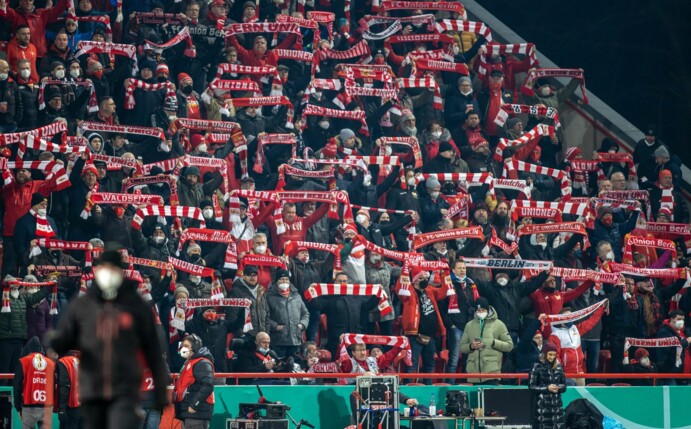 Beim Spiel gegen den 1. FC Köln wird das Stadion An der Alten Försterei unter voller Auslastung ausverkauft sein.