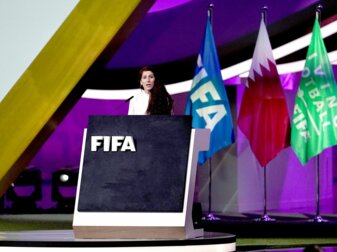 Lise Klaveness, Präsidentin des Norwegischen Fußballverbands, spricht während der Eröffnung des 72. FIFA-Kongresses. Lise Klaveness, Präsidentin des Norwegischen Fußballverbands, spricht während der Eröffnung des 72. FIFA-Kongresses.