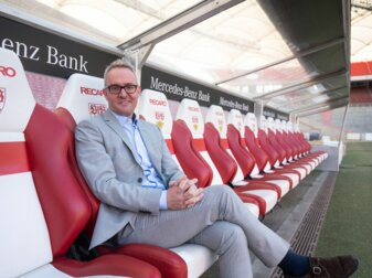 Alexander Wehrle ist der neue Vorstandsvorsitzende des VfB Stuttgart. Alexander Wehrle ist der neue Vorstandsvorsitzende des VfB Stuttgart.