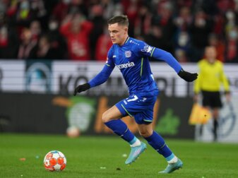 Leverkusens Florian Wirtz fällt derzeit mit einem Kreuzbandriss aus. Leverkusens Florian Wirtz fällt derzeit mit einem Kreuzbandriss aus.