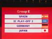 Deutschland trifft bei der WM in der Gruppe E auf Spanien, den Gewinner des Playoffs 2 und Japan.