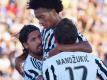 Sami Khedira und Mario Mandzukic wollen die Bayern ärgern. Foto: Claudio Giovannini