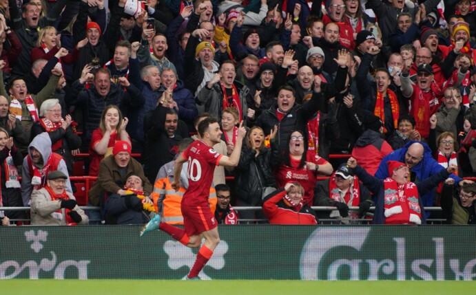 Diogo Jota brachte Liverpool gegen Watford in Führung.