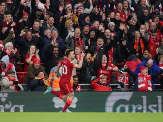 Diogo Jota brachte Liverpool gegen Watford in Führung. Diogo Jota brachte Liverpool gegen Watford in Führung.