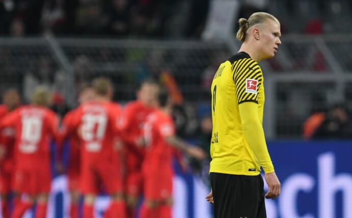 Erling Haaland und der BVB mussten gegen Leipzig eine deutliche Niederlage einstecken.