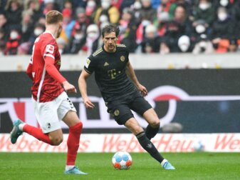 Traf bei seinem Comeback: Bayern Münchens Leon Goretzka. Traf bei seinem Comeback: Bayern Münchens Leon Goretzka.