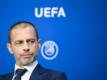 Aleksander Ceferin, UEFA-Präsident, während einer Pressekonferenz nach der Sitzung des UEFA-Exekutivkomitees.