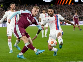 West Ham United und Olympique Lyon trennten sich in der Europa League 1:1. West Ham United und Olympique Lyon trennten sich in der Europa League 1:1.