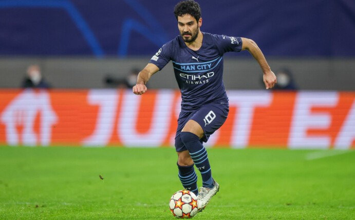 Für Manchester City am Ball: Ilkay Gündogan in Aktion.