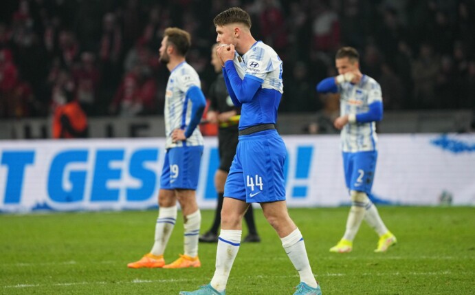 Hertha BSC verlor gegen den 1. FC Union Berlin mit 1:4.