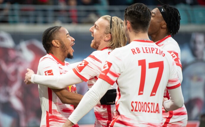 Grund zum Jubel: RB Leipzig ist das erfolgreichste Bundesliga-Team der Rückrunde.