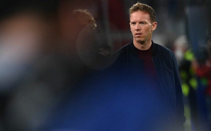Zeigt nach dem Aus in der Champions League Nerven: Bayern-Trainer Julian Nagelsmann.