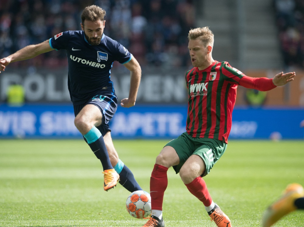 Sieg in Augsburg: Hertha sendet Lebenszeichen