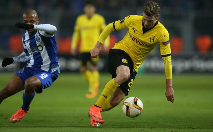 Piszczek (r.) traf im Hinspiel zum 1:0 (Quelle: FIRO/SID-IMAGES)