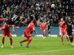 N'Dicka traf im Hinspiel in allerletzter Sekunde zum Sieg für Eintracht Frankfurt. Foto: Alex Grimm/Getty Images