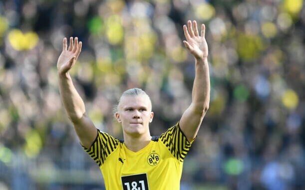 Ist rechtzeitig vor dem Bundesliga-Hit gegen Bayern wieder fit: BVB-Torjäger Erling Haaland.