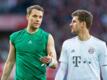 Bayerns Manuel Neuer (l) und Thomas Müller.