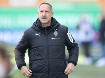 Gladbach-Trainer Adi Hütter. Gladbach-Trainer Adi Hütter.