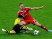 Bundesliga-Duell in London: 2013 treffen Franck Ribery (r) mit dem FC Bayern München auf Ilkay Gündogan und den BVB.