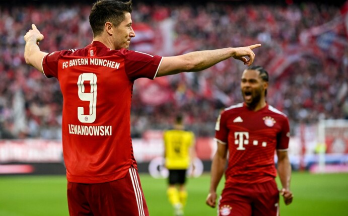 Lewandowski traf gegen den BVB zum zwischenzeitlichen 2:0.