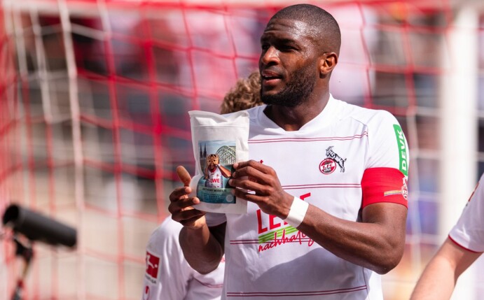 Kölns Stürmer Anthony Modeste sorgte mit seiner Kaffee-Werbung für Missstimmung.