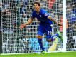 Leicester Citys Leonardo Ulloa traf in der 89. Minute zum 1:0. Foto: Tim Keeton