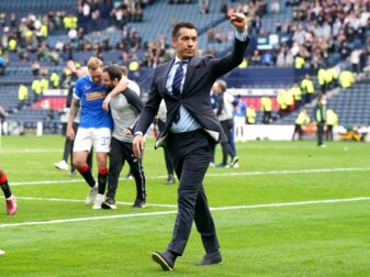 Rangers-Trainer Giovanni van Bronckhorst. Rangers-Trainer Giovanni van Bronckhorst.