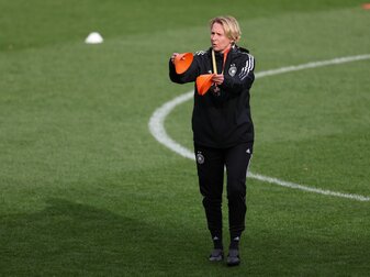 Bundestrainerin Martina Voss-Tecklenburg. Bundestrainerin Martina Voss-Tecklenburg.