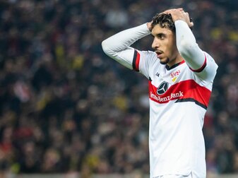 Ist derzeit vom VfL Wolfsburg an den VfB Stuttgart ausgeliehen: Omar Marmoush. Ist derzeit vom VfL Wolfsburg an den VfB Stuttgart ausgeliehen: Omar Marmoush.