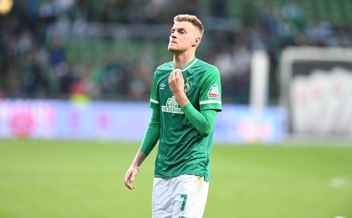 Marvin Ducksch und seine Bremer gingen trotz einer 2:0-Führung gegen Kiel als Verlierer vom Platz.