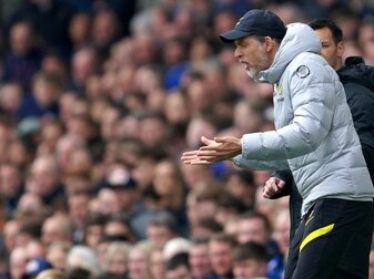 Chelseas Trainer Thomas Tuchel konnte die Niederlage beim FC Everton nicht verhindern. Chelseas Trainer Thomas Tuchel konnte die Niederlage beim FC Everton nicht verhindern.