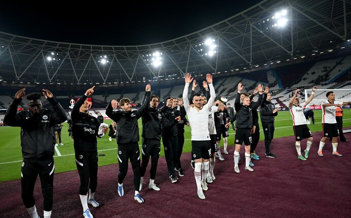 Bei der Eintracht ist der Blick schon auf das Europa-League-Rückspiel gegen West Ham gerichtet.