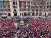 Zuletzt war die Meisterfeier am Marienplatz wegen der Corona-Pandemie zweimal ausgefallen.