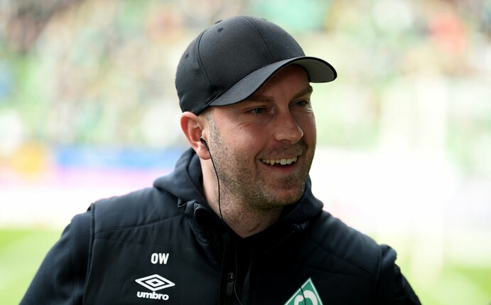 Werder-Trainer Ole Werner will mit seinem Team in die Bundesliga aufsteigen.