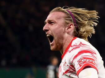 Leipzigs Emil Forsberg träumt vom Europa-League-Finale. Leipzigs Emil Forsberg träumt vom Europa-League-Finale.