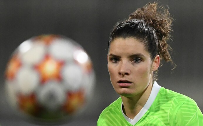 Erzielte das 1:0 für die Wolfsburgerinnen im Spiel gegen Essen per Elfmeter: Dominique Janssen.