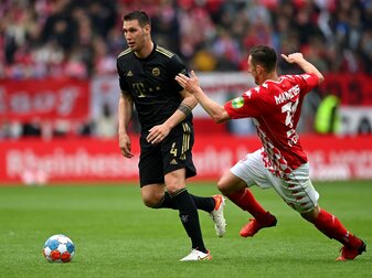 Süle (l.): Das Spiel gegen Mainz wird wohl sein letzter Startelfeinsatz für den FC Bayern bleiben. Foto: Getty Images/Stuart Franklin Süle (l.): Das Spiel gegen Mainz wird wohl sein letzter Startelfeinsatz für den FC Bayern bleiben. Foto: Getty Images/Stuart Franklin