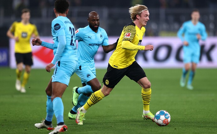 Im Hinspiel war der BVB Brand't gefährlich. Foto: Dean Mouhtaropoulos/Getty Images