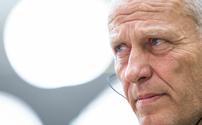 Trainer Christian Streich steht mit dem SC Freiburg vor richtungsweisenden Wochen.