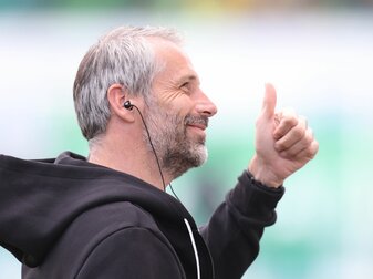 Will das letzte Heimspiel dieser Saison gewinnen: BVB-Trainer Marco Rose. Will das letzte Heimspiel dieser Saison gewinnen: BVB-Trainer Marco Rose.