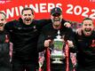 Trainer Jürgen Klopp (2.v.r.) gewann mit dem FC Liverpool den FA Cup.
