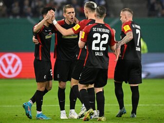 Stadt Freiburg feiert SC nach Pokalfinale Stadt Freiburg feiert SC nach Pokalfinale