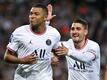 PSGs Kylian Mbappe (l) möchte bald bekanntgeben, bei welchem Verein er in Zukunft spielen will.