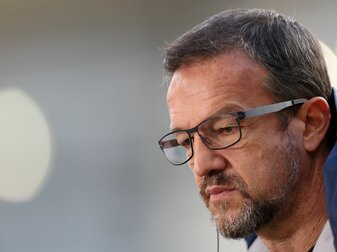 Für Hertha-Manager Fredi Bobic war es eine schwierige erste Saison beim Big City Club. Für Hertha-Manager Fredi Bobic war es eine schwierige erste Saison beim Big City Club.